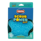 Esponja Virutex Scrub Power Dual en su caja, una de las 3 que trae el combo