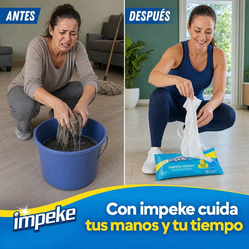 Trapo de Piso Descartable (10u.) Impeke