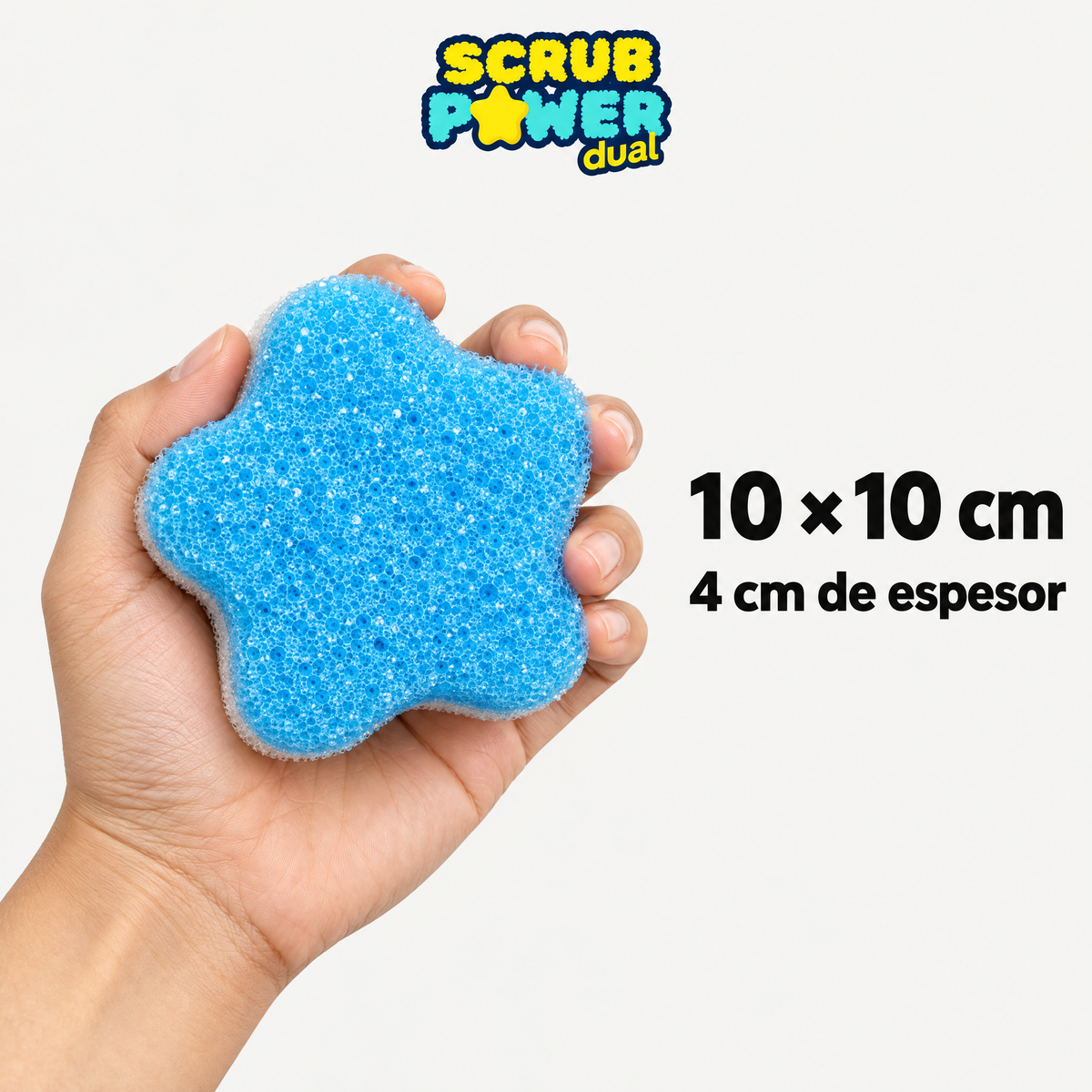 Esponja Scrub Power Dual Virutex · Doble Cara · No Raya